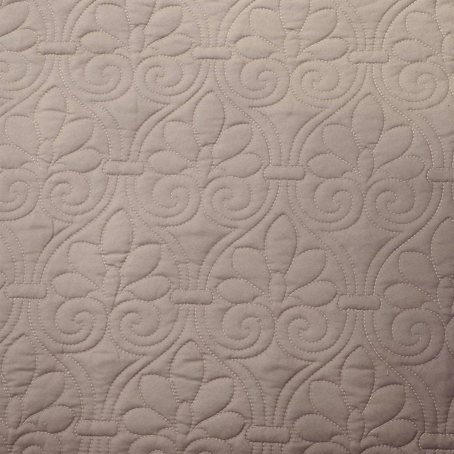 6-Piece Country Cottage Quilted Khaki Reversible Day Bed Cover Set - PRHOMZ