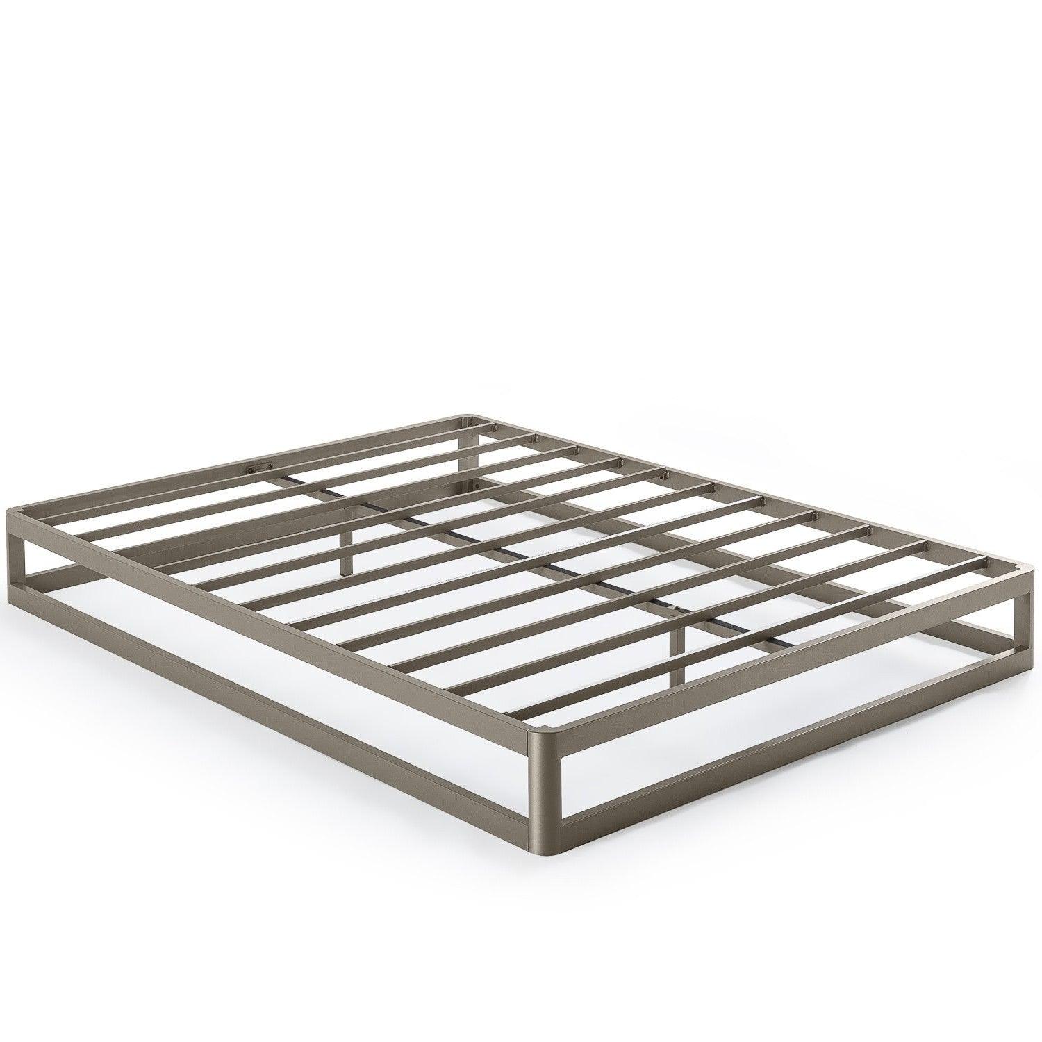 Queen size Modern Heavy Duty Low Profile Metal Platform Bed Frame - PRHOMZ