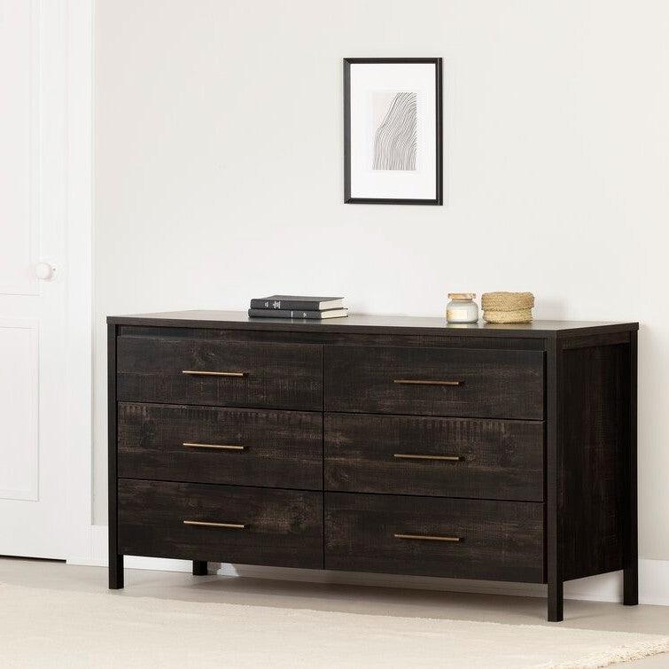 Modern Java 6 Drawer Double Dresser - PRHOMZ