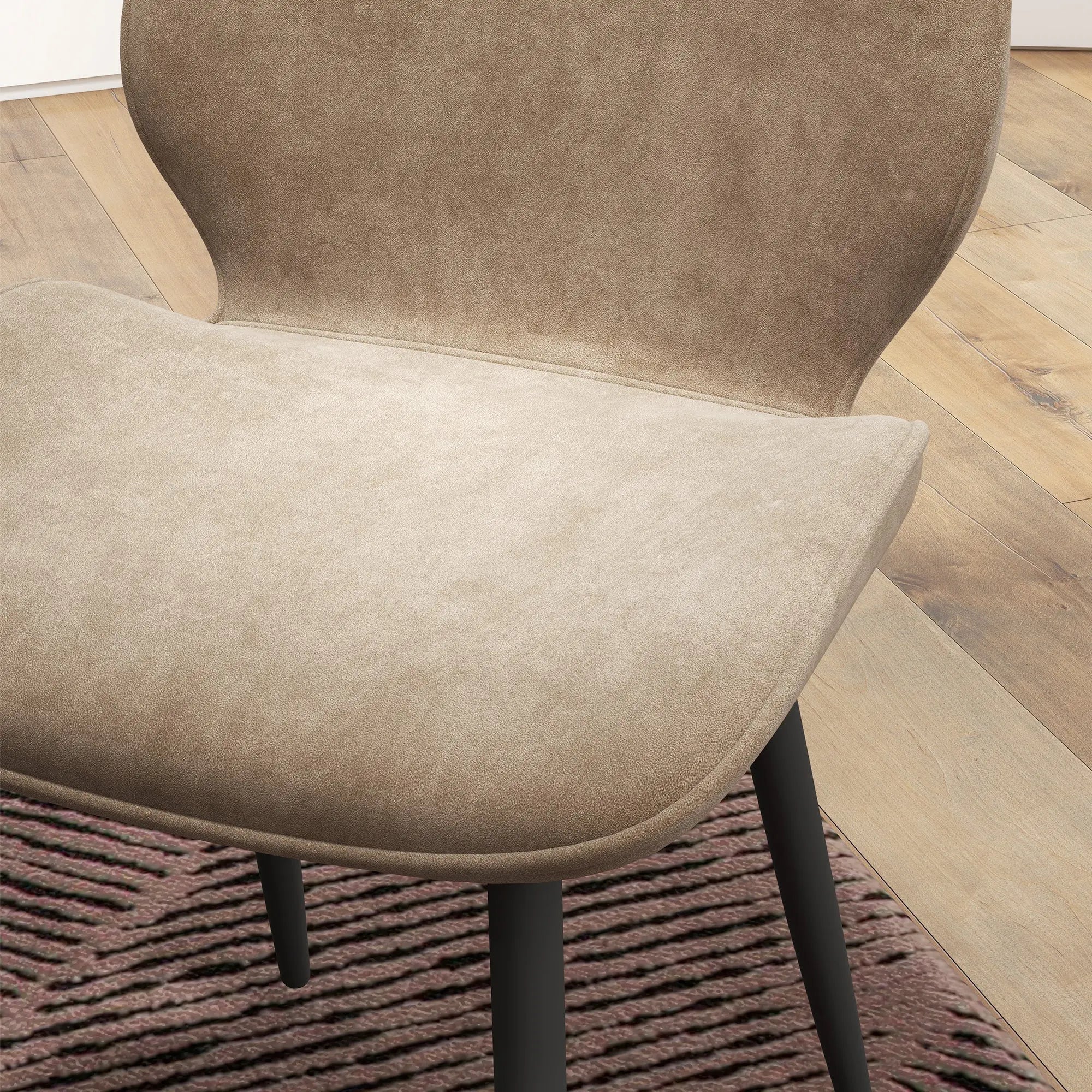 Ray Velvet Dining Room Chair (Set of 2)