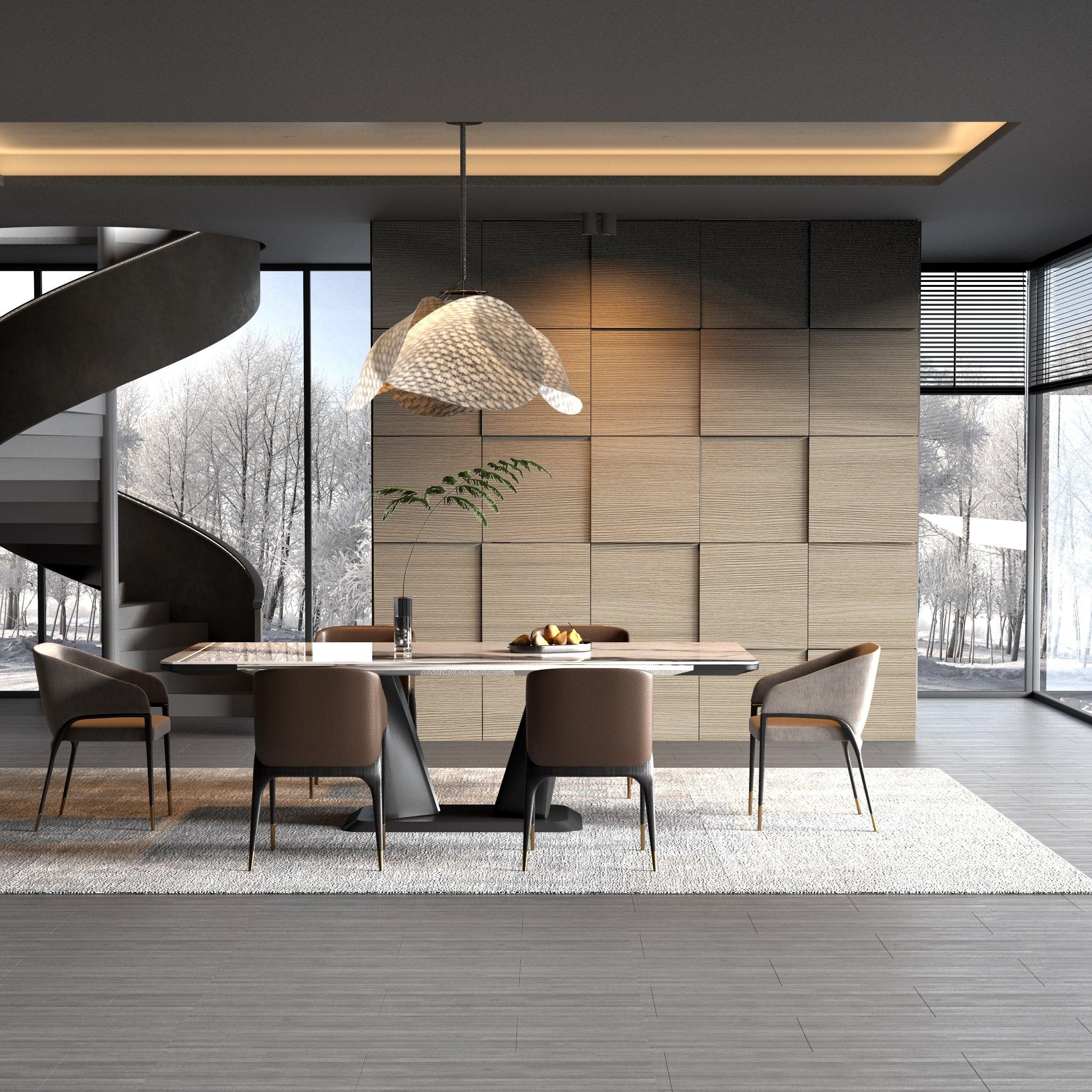 Light Wood 3D Modular Squares - PRHOMZ