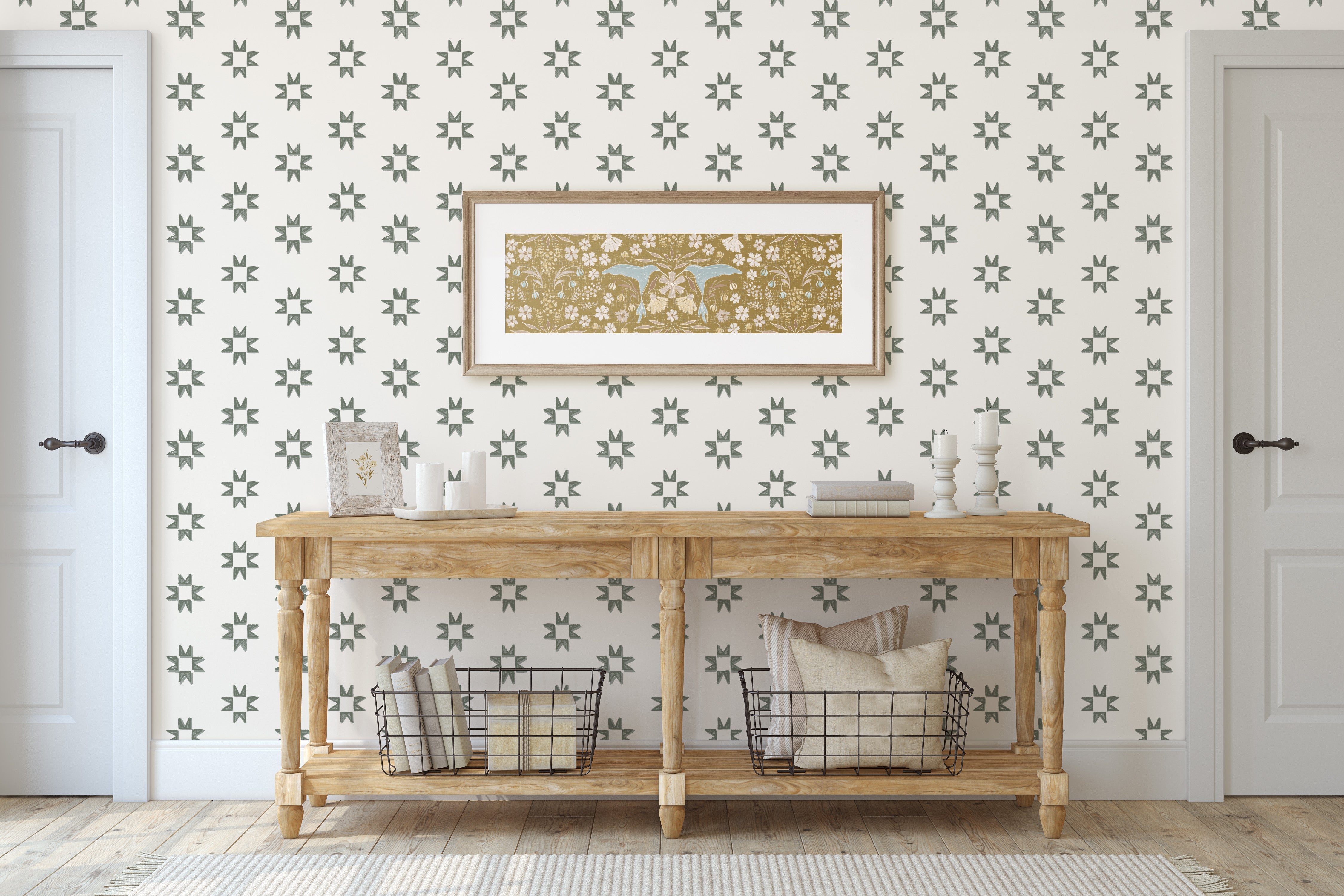 Iris Wallpaper by Melissa Johnson Design