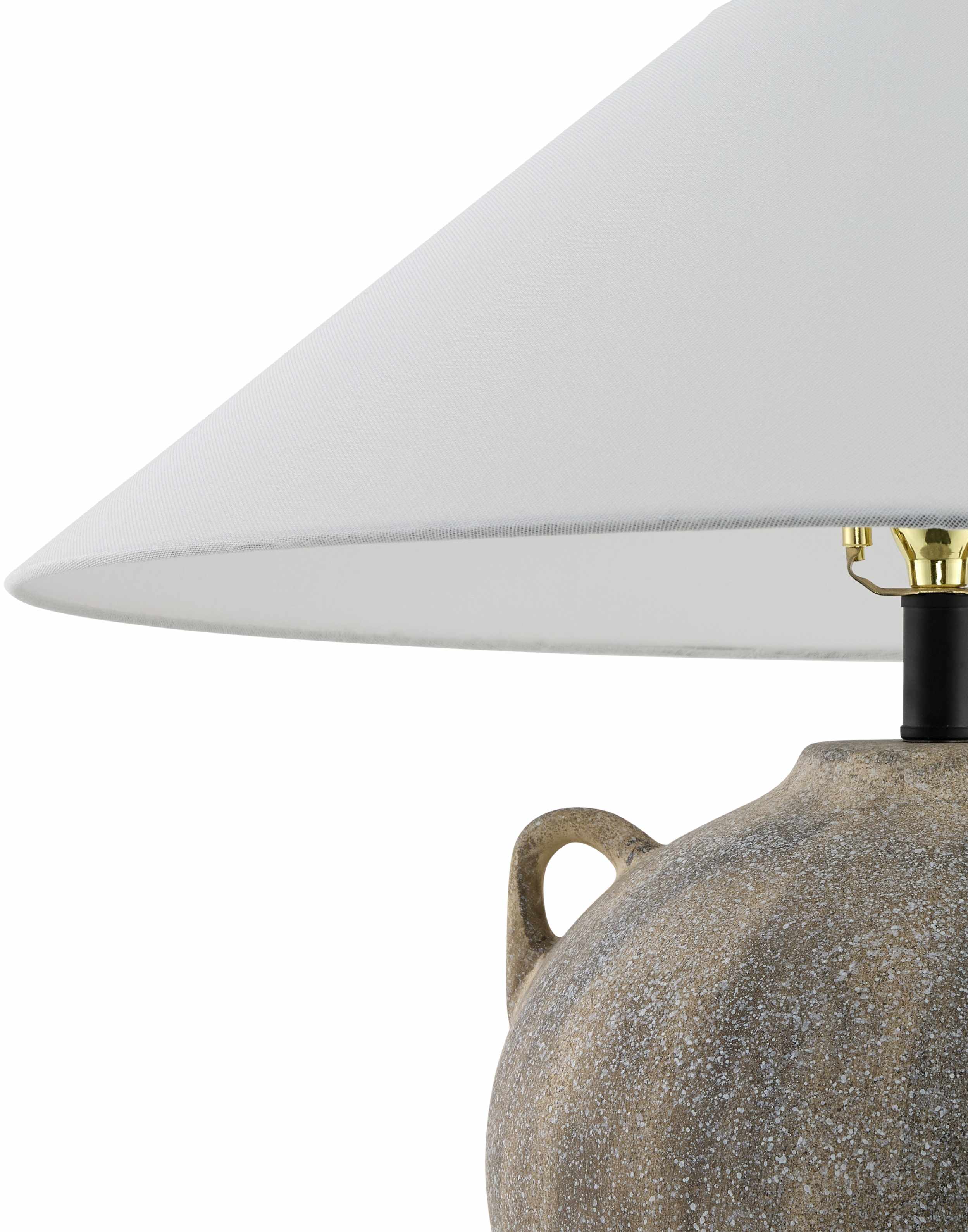 Jizo Dark Red Ceramic Table Lamp-4