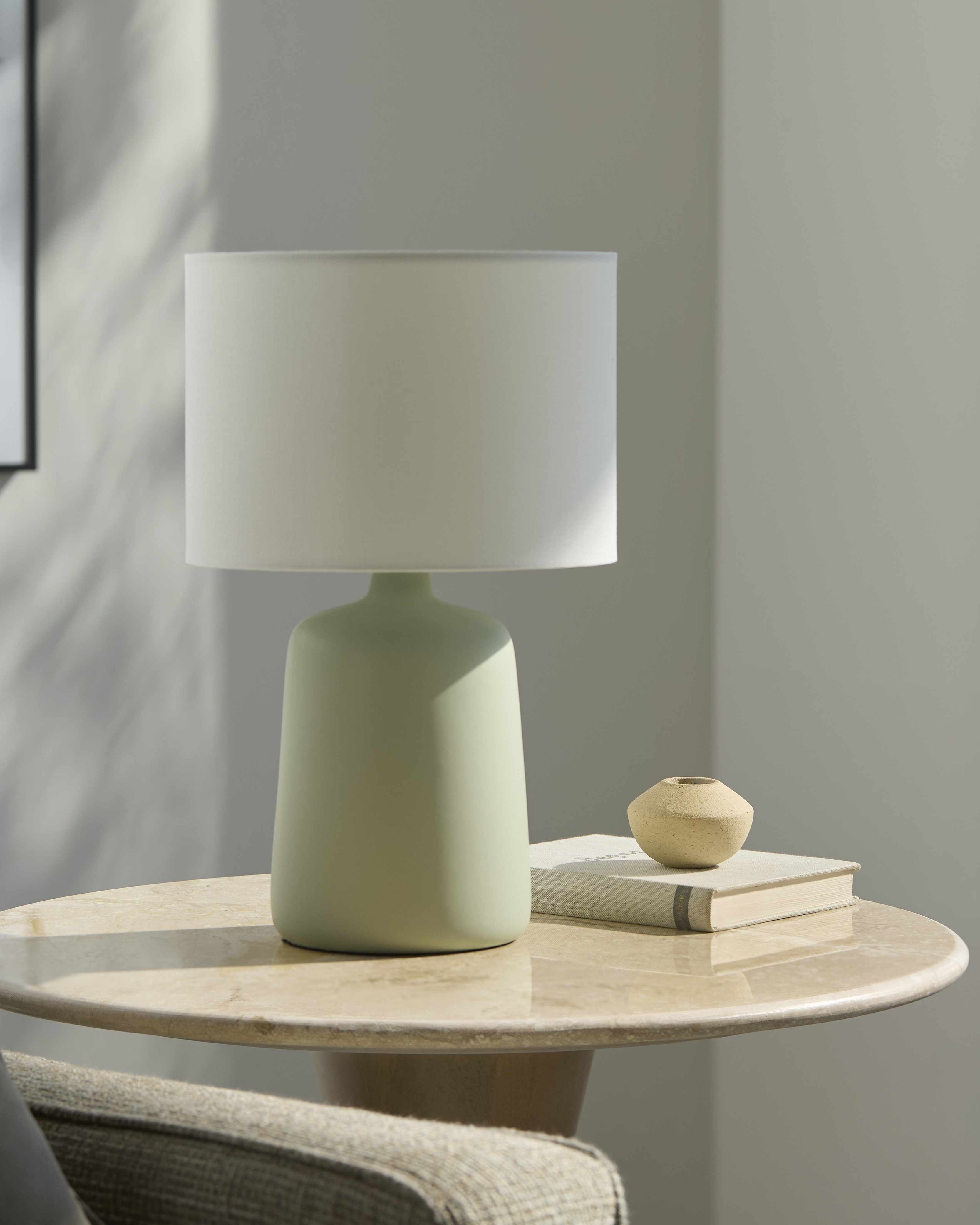 Rolleville Green Table Lamp-0