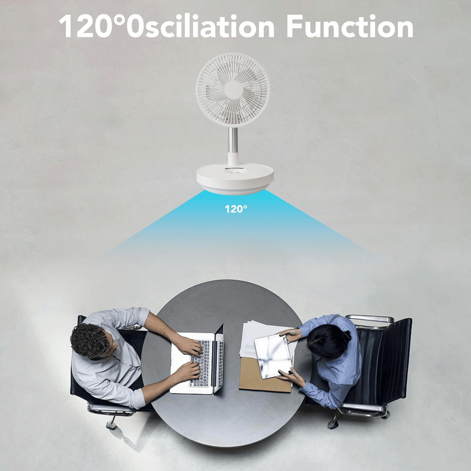 Indoor & Outdoor Retractable LED Fan - PRHOMZ