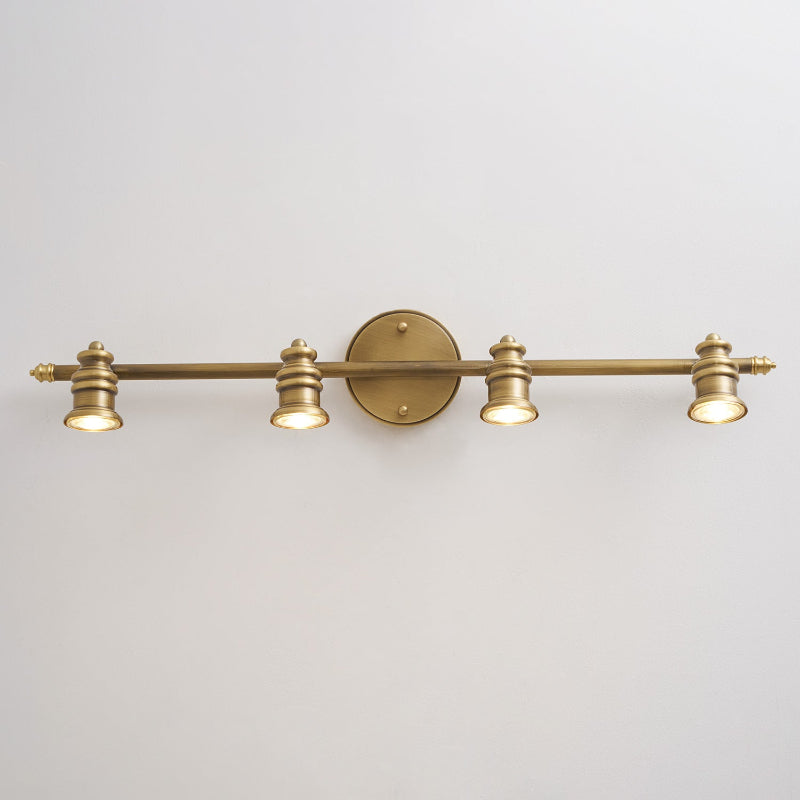 Vantage Series | Brass Linear Spotlight Bar with MR16 LED Heads for Vanity Lighting