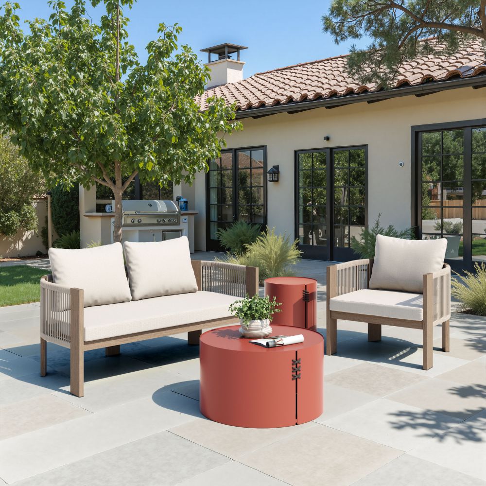 Rebel Olefin Fabric Outdoor Sofa