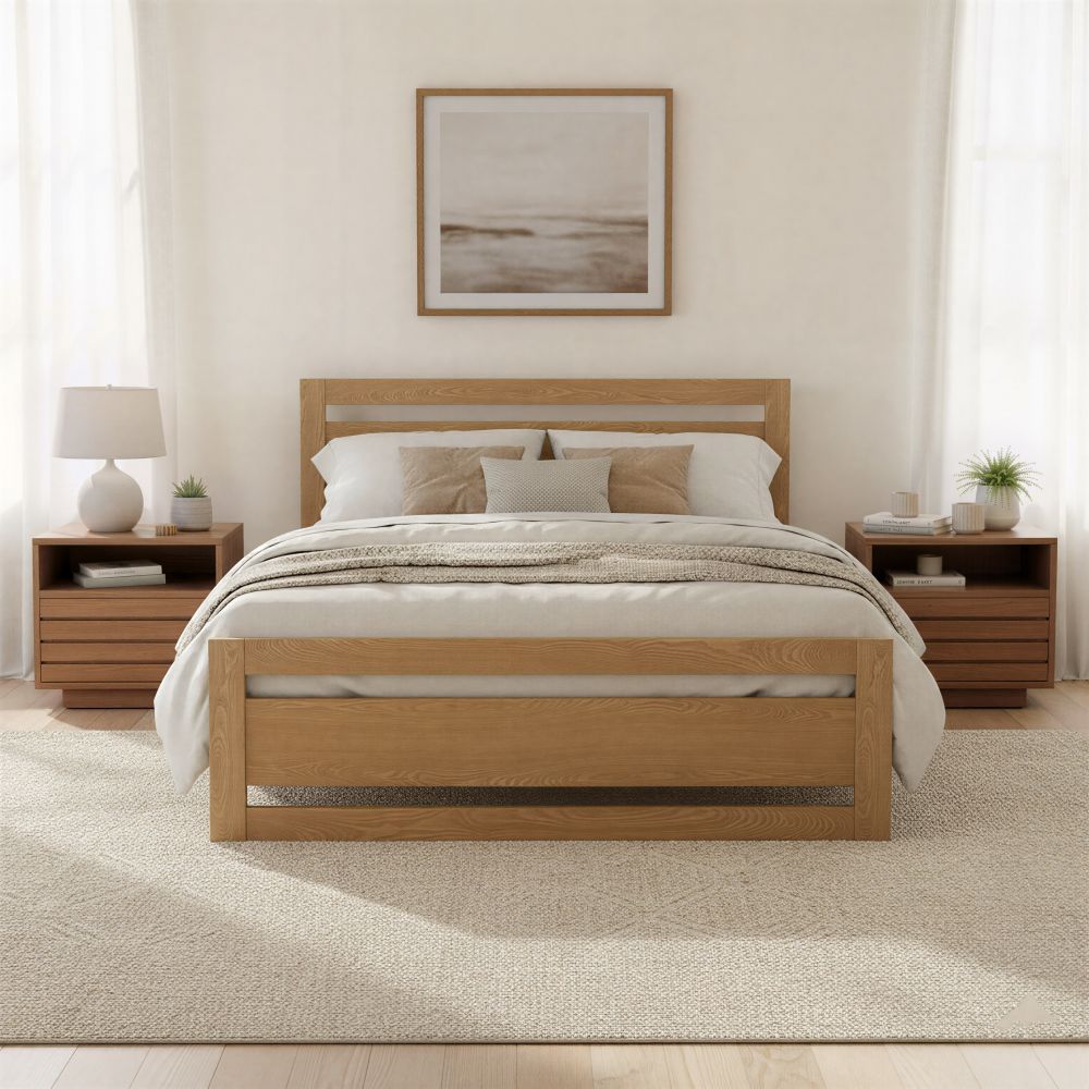 Repos Modern Wooden Queen Bed