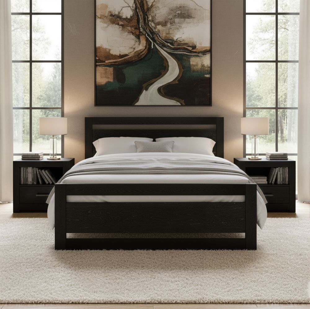 Repos Modern Wooden Queen Bed