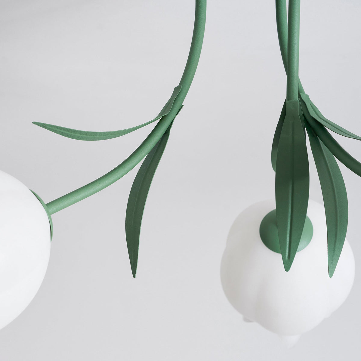 Lilia | Multi-Head Flush Mount Ceiling Light with Acrylic Lily Shades, Dimmer Compatible