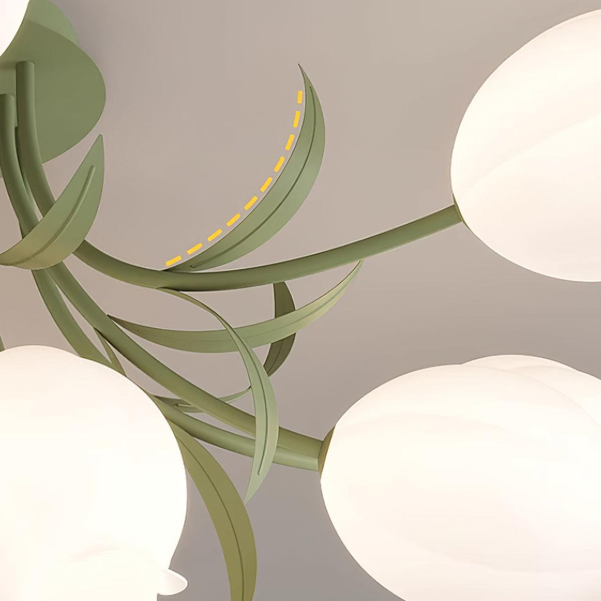 Lilia | Multi-Head Flush Mount Ceiling Light with Acrylic Lily Shades, Dimmer Compatible