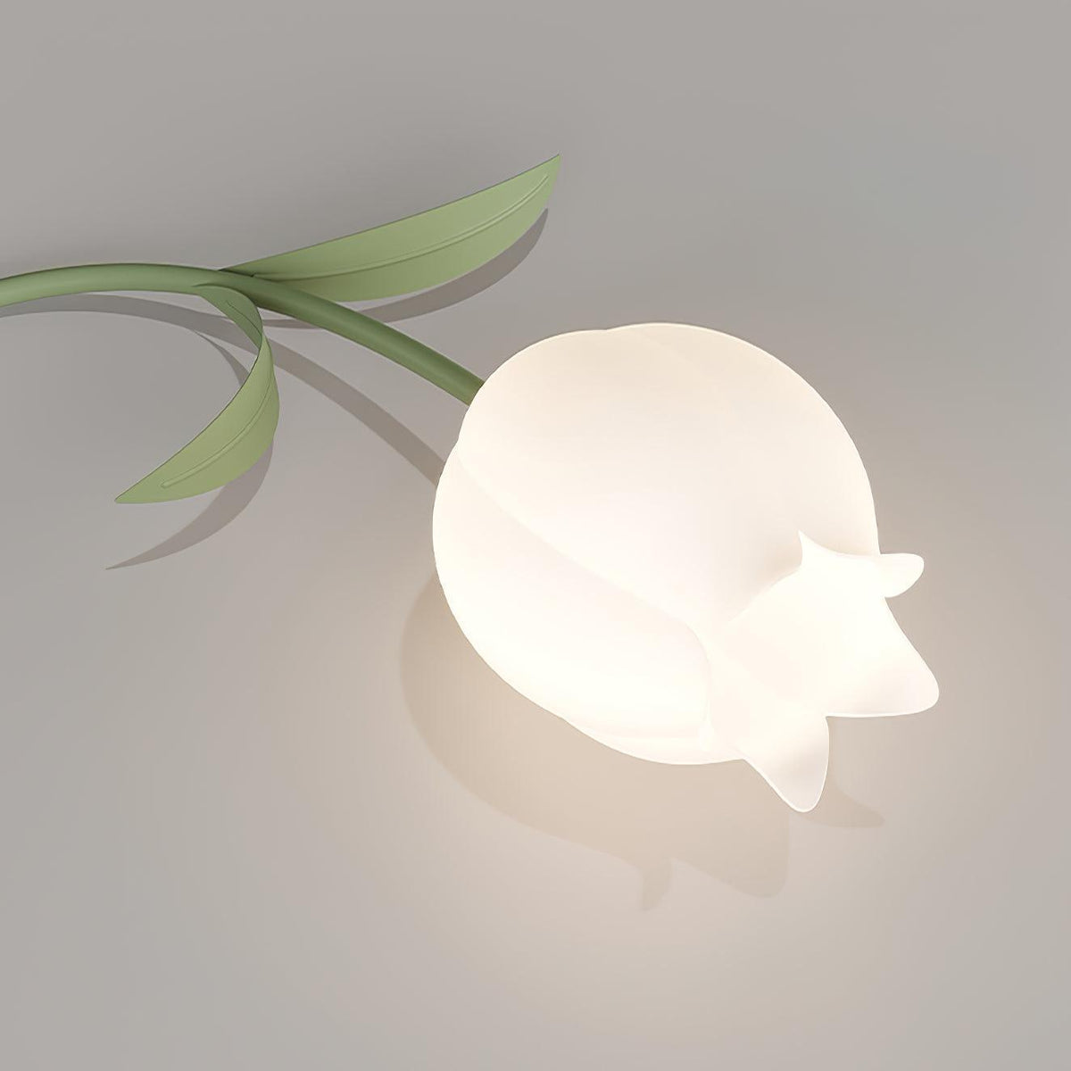Lilia | Multi-Head Flush Mount Ceiling Light with Acrylic Lily Shades, Dimmer Compatible