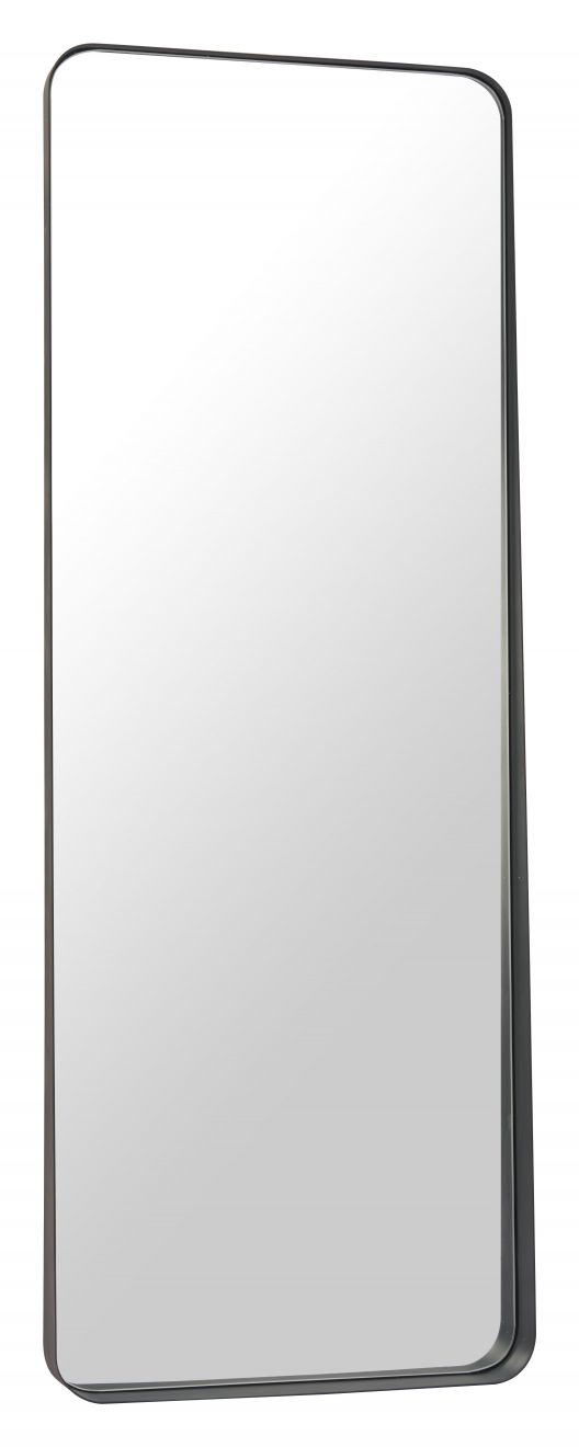 Riga Steel Frame Black Floor Mirror