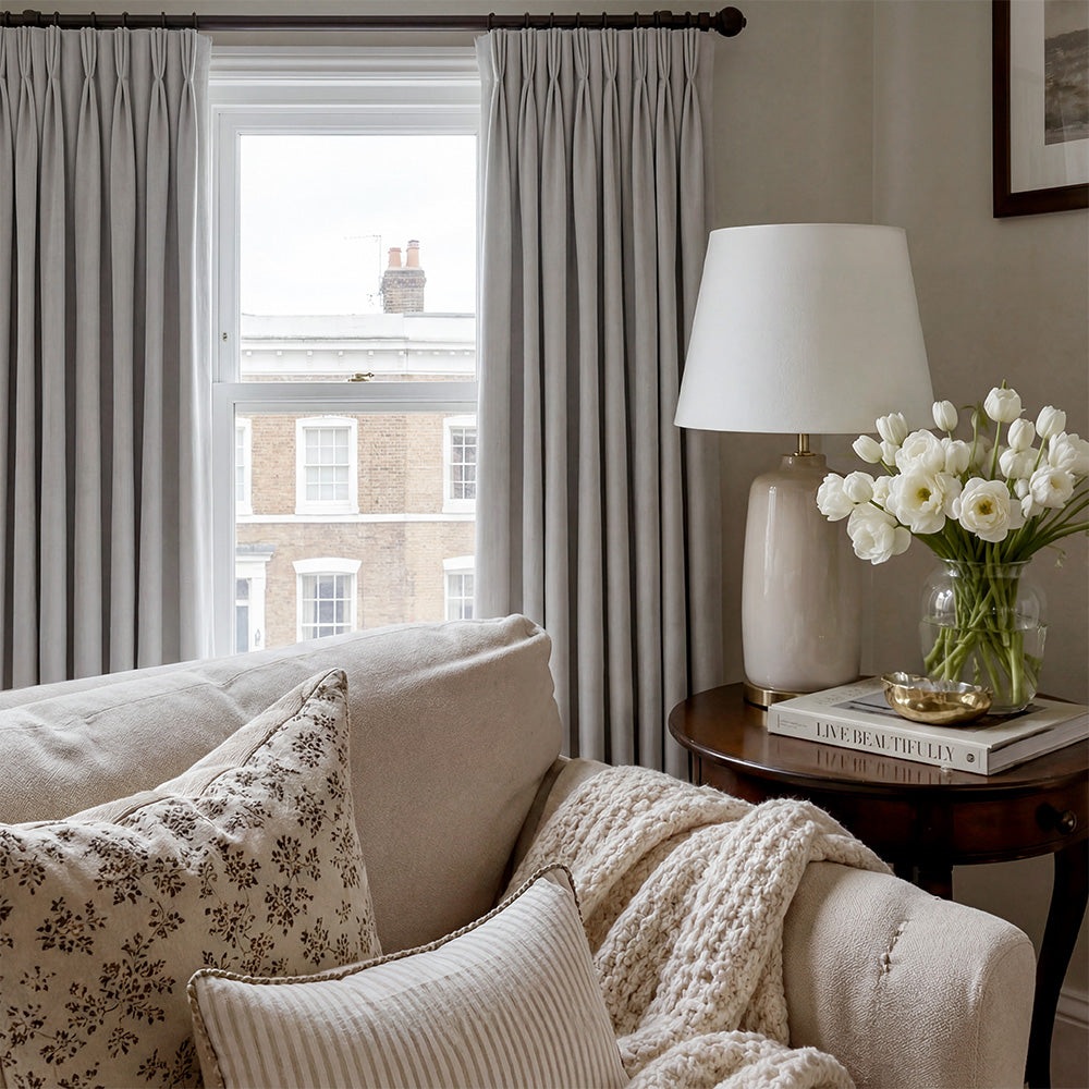 Rosalyn Matte Velvet Room Darkening Thermal Curtains