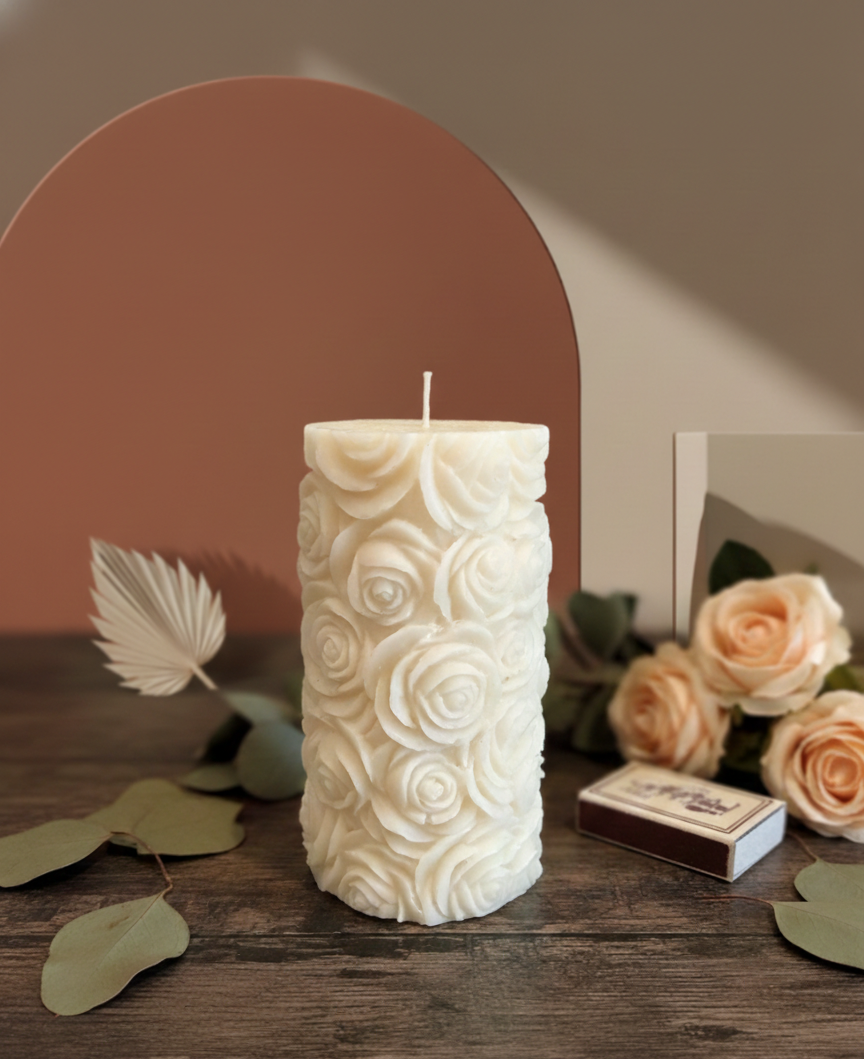 Botanical Rose Candle