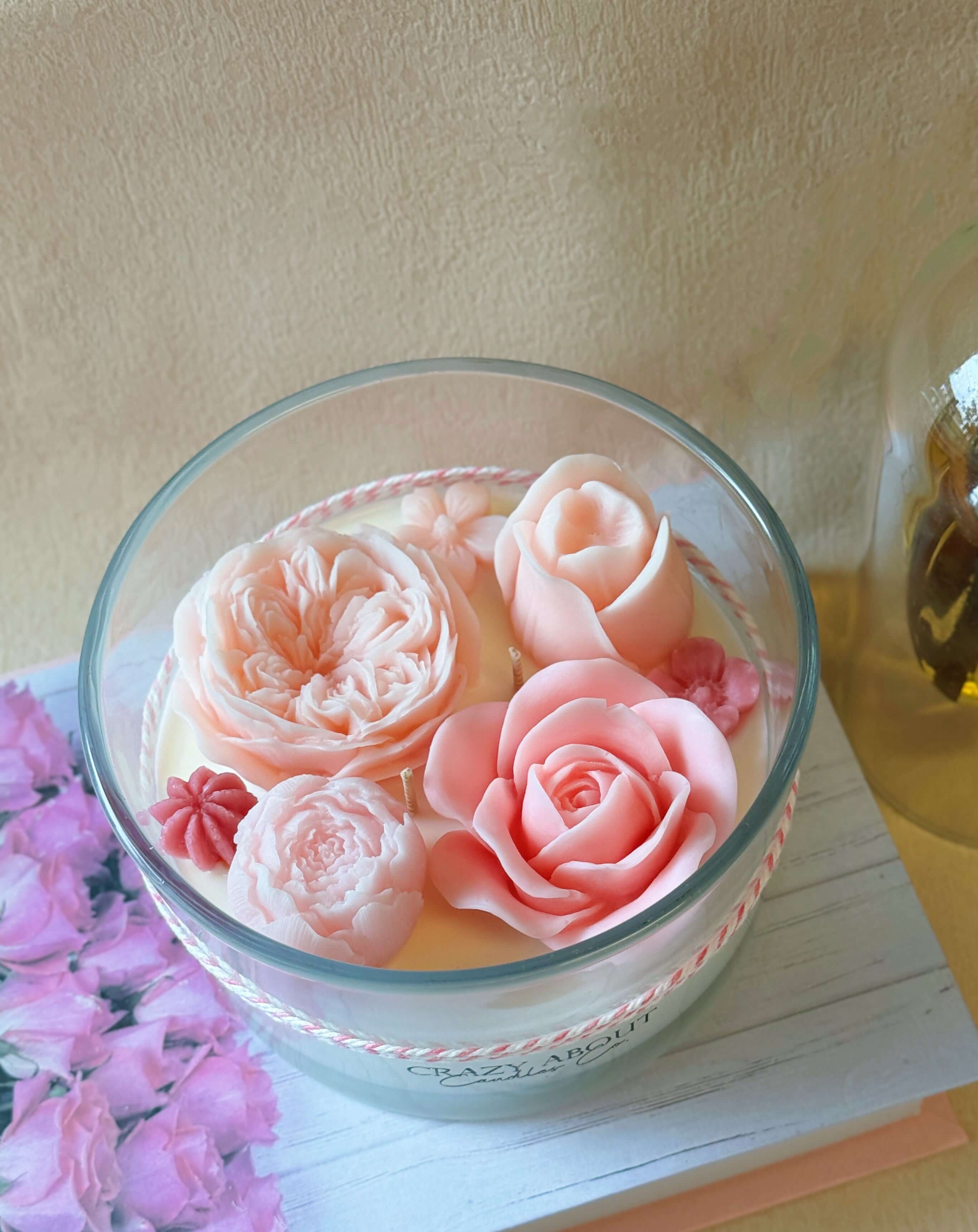 Large Rose Container Candle | Romance Captured