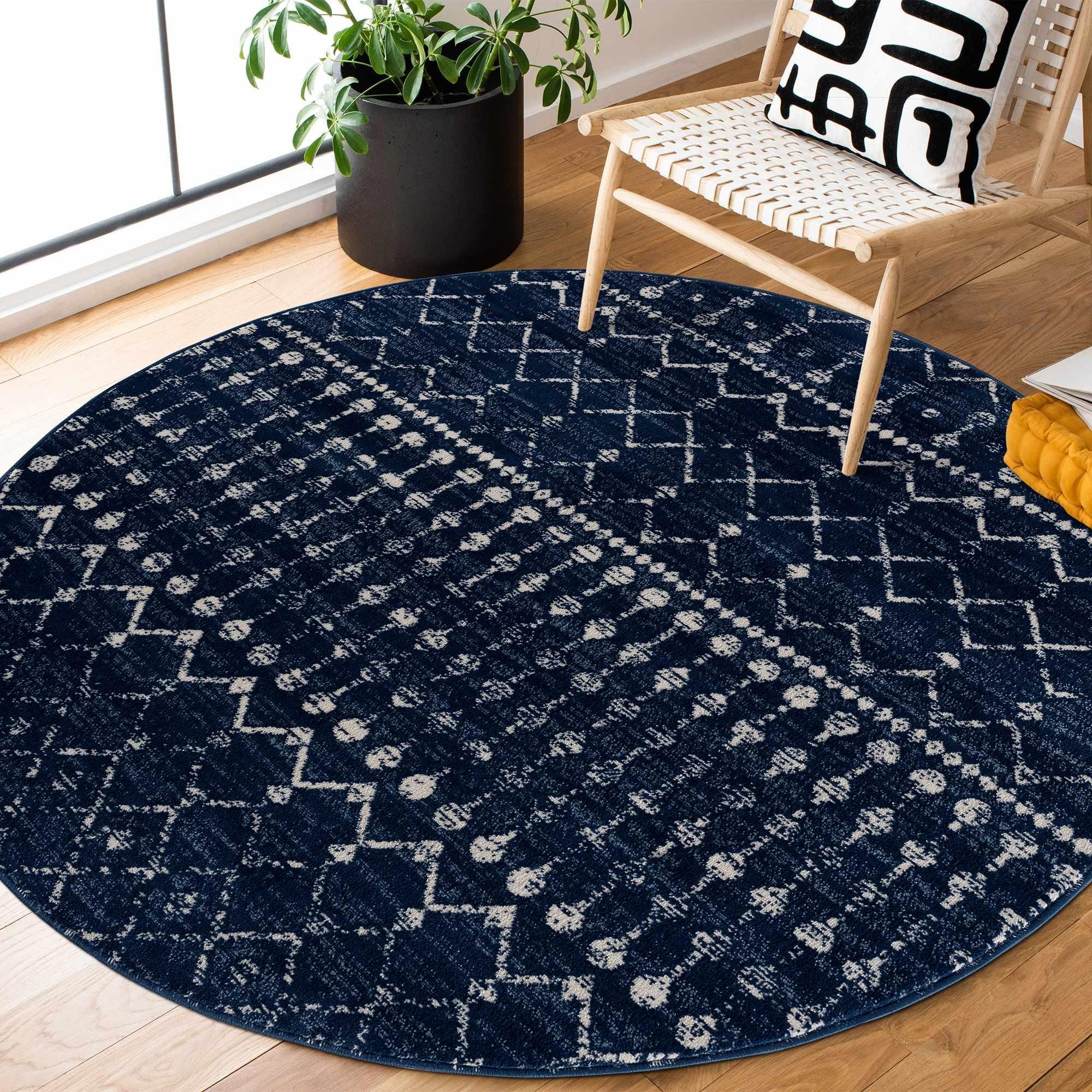 Tigrican Navy 2335 Area Rug - PRHOMZ