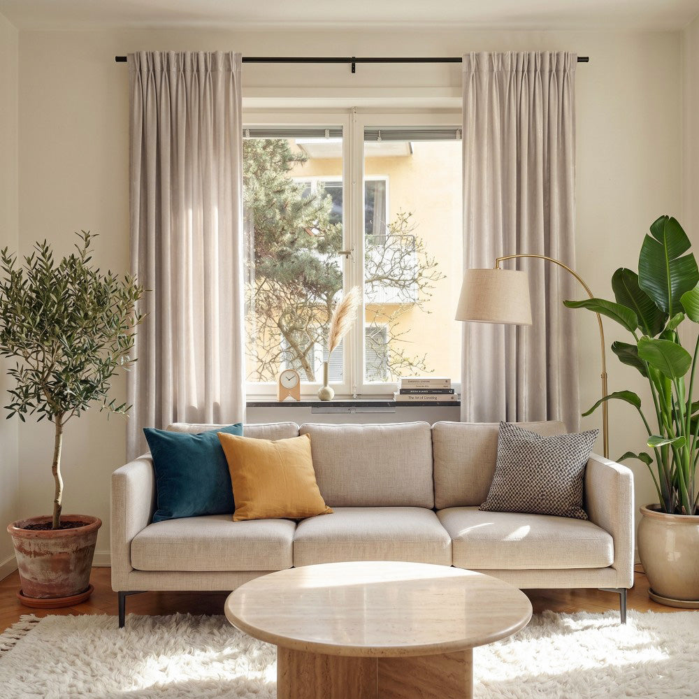 Ruby Elegant Green Custom Velvet Curtains
