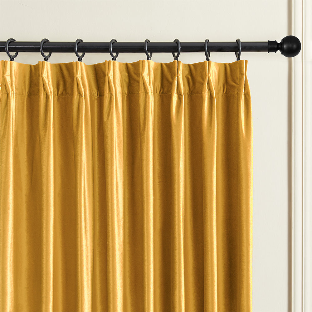 Ruby Elegant Green Custom Velvet Curtains