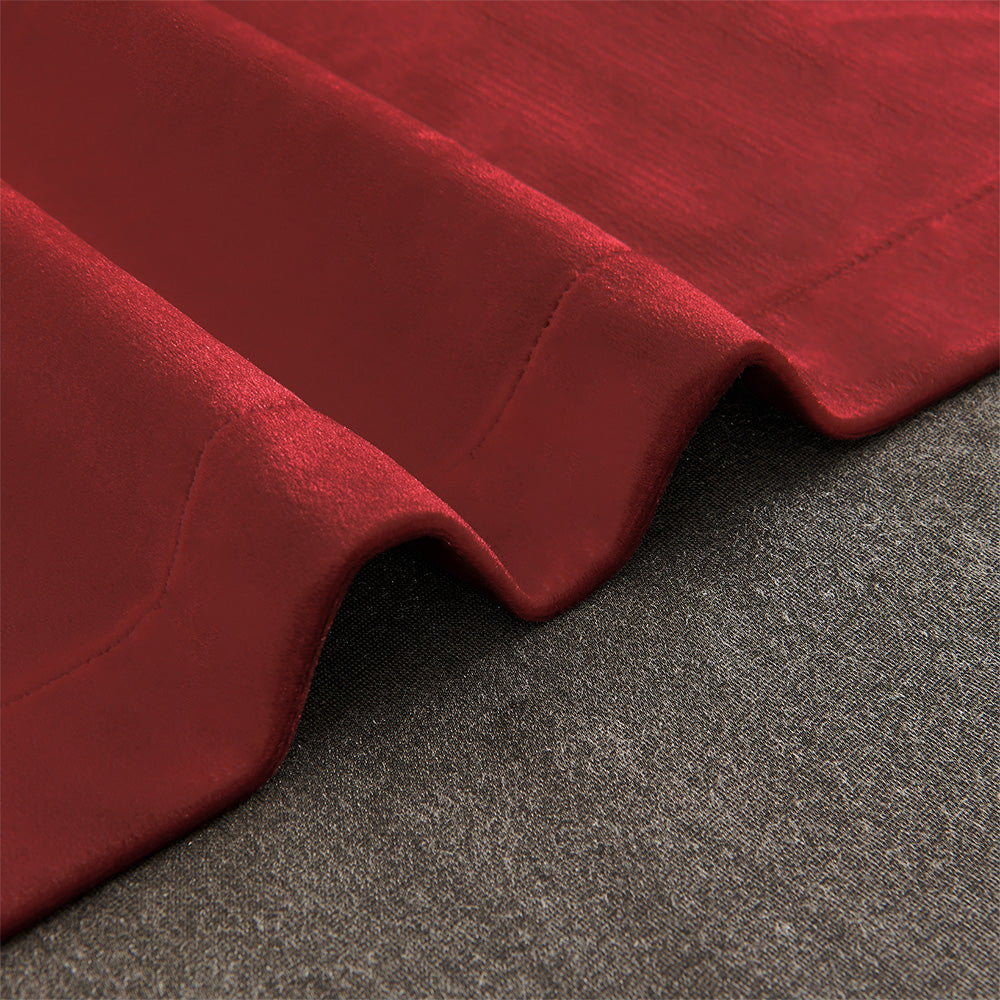 Ruby Elegant Green Custom Velvet Curtains