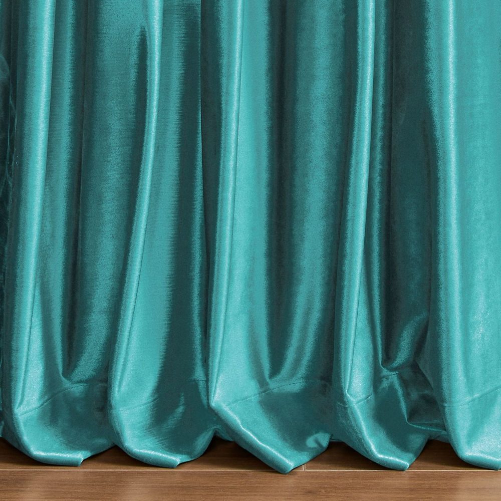 Ruby Elegant Green Custom Velvet Curtains