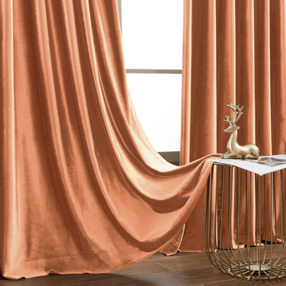 Ruby Elegant Green Custom Velvet Curtains