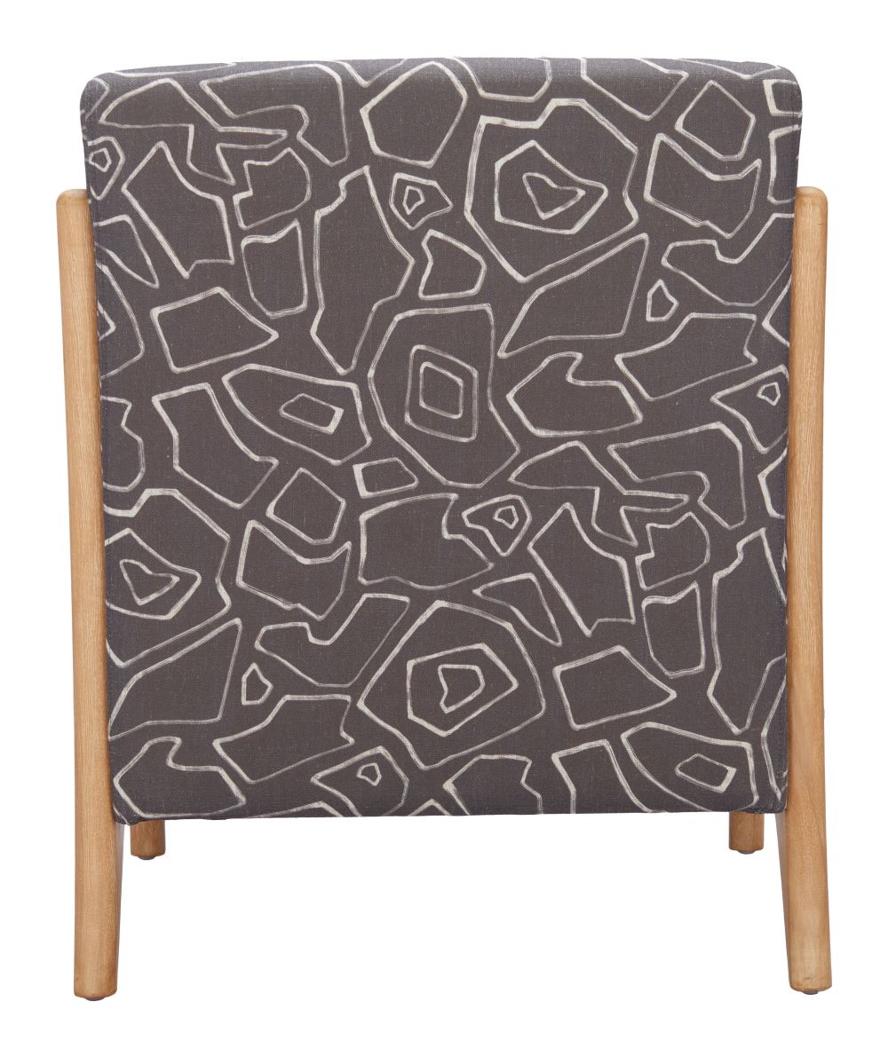Runa Printed Fabric Accent Chair