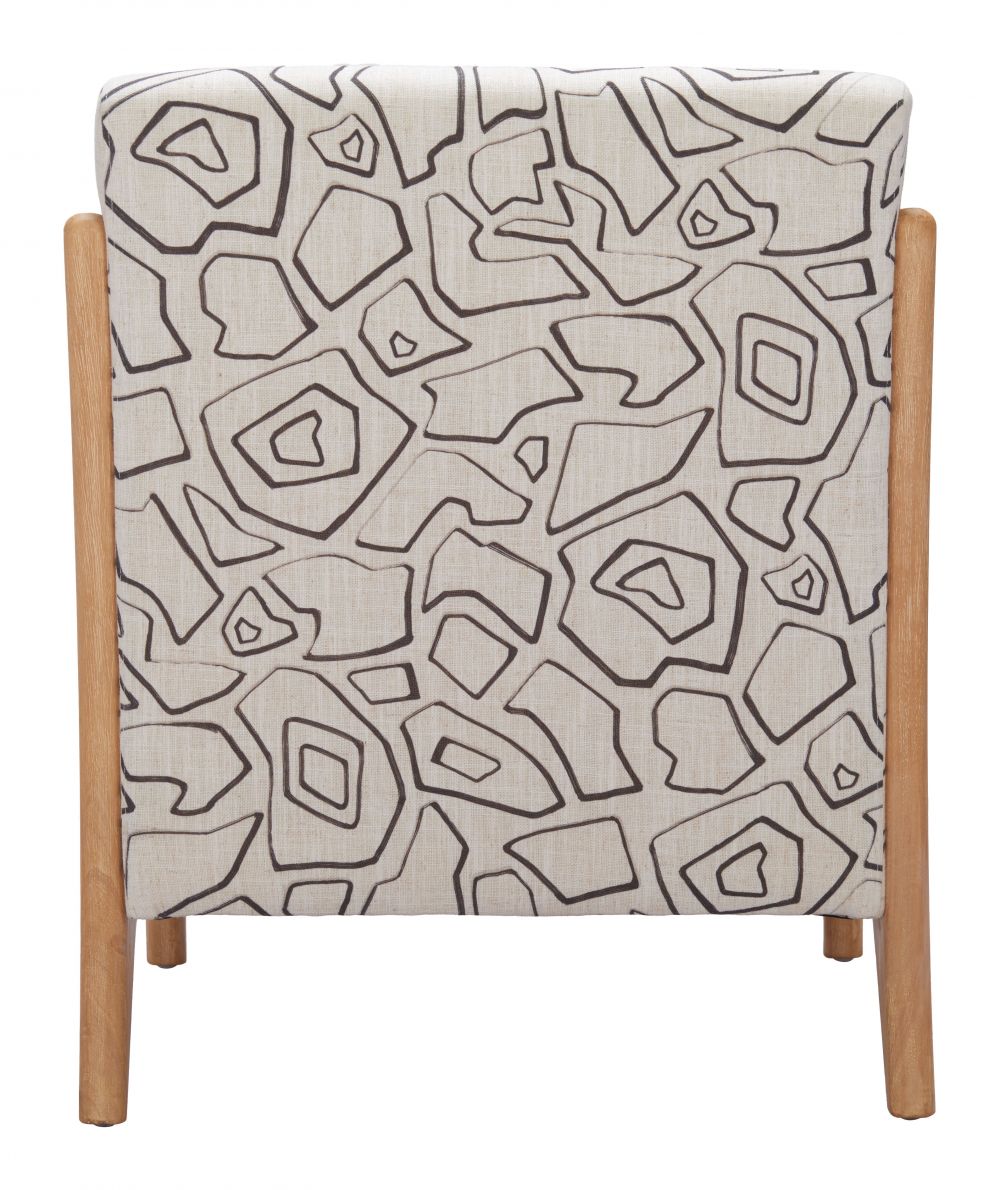 Runa Printed Fabric Accent Chair