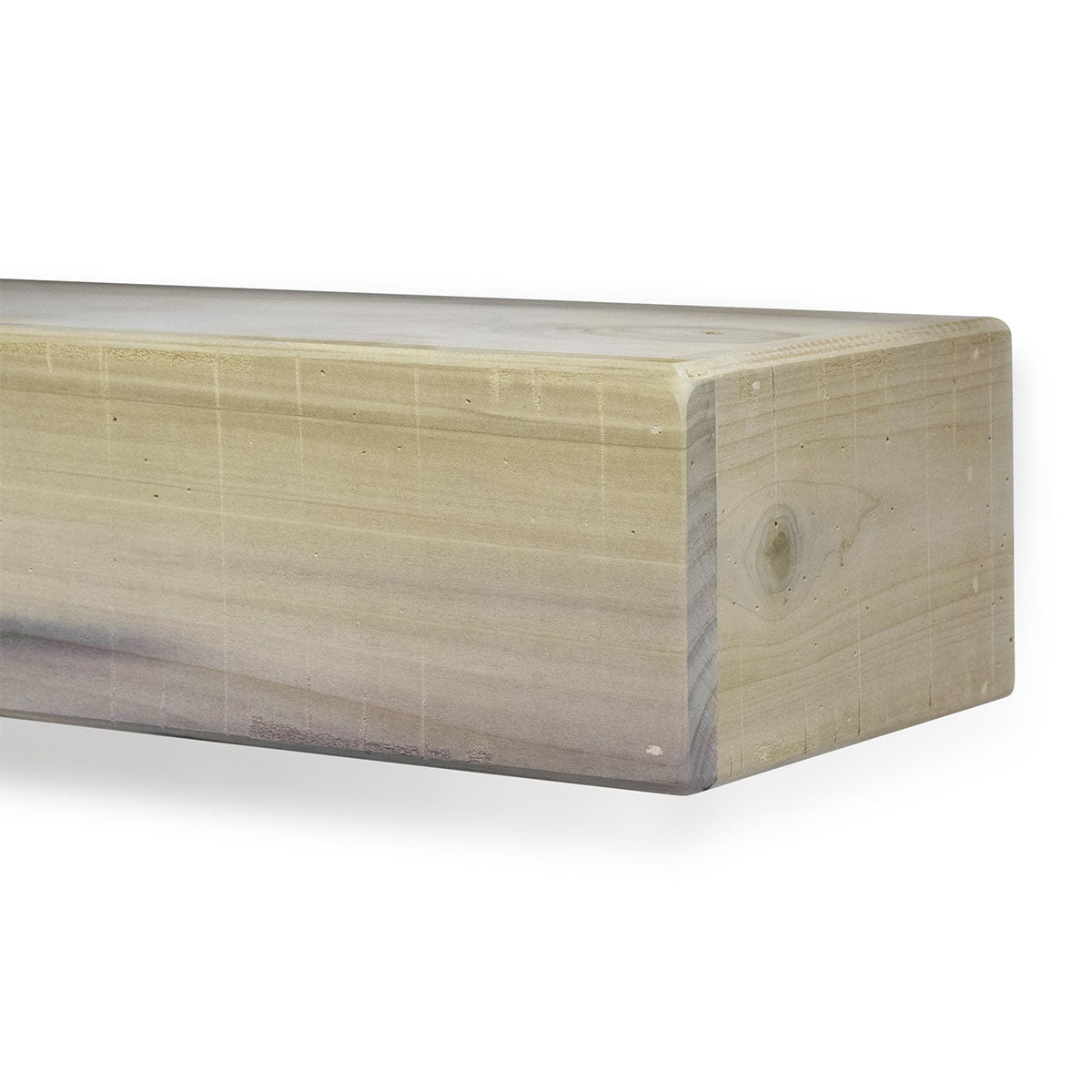 Rustic Poplar Fireplace Mantel Shelf