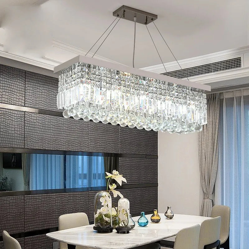 DecorBites™ LED Crystal Chandelier Modern Dining