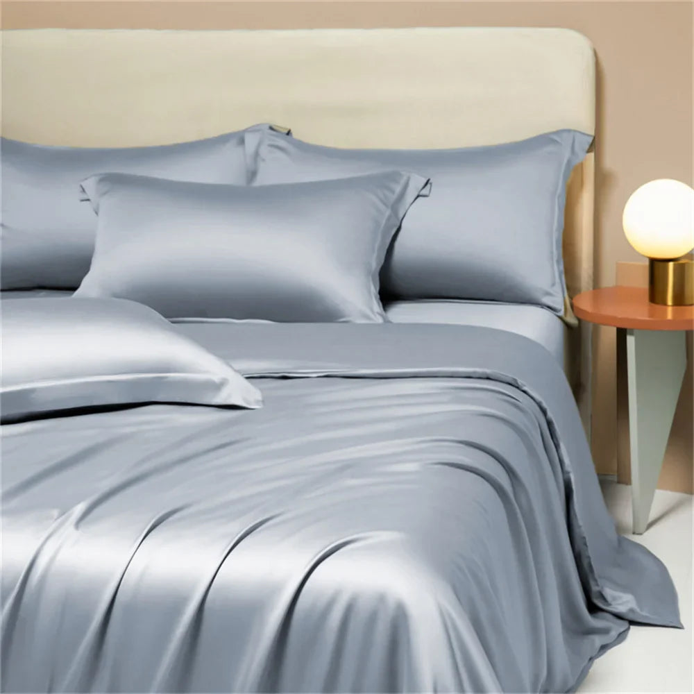 Silk Bedding Set Double King Queen