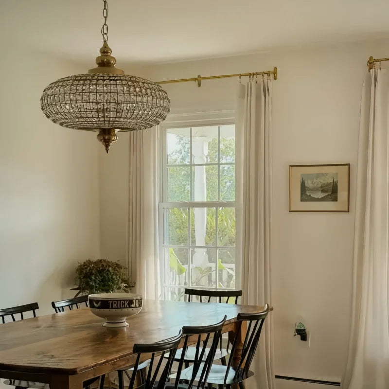 DecorBites™ Crystal Pendant Light Copper Chandelier