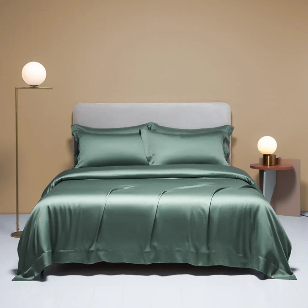 Silk Bedding Set Double King Queen