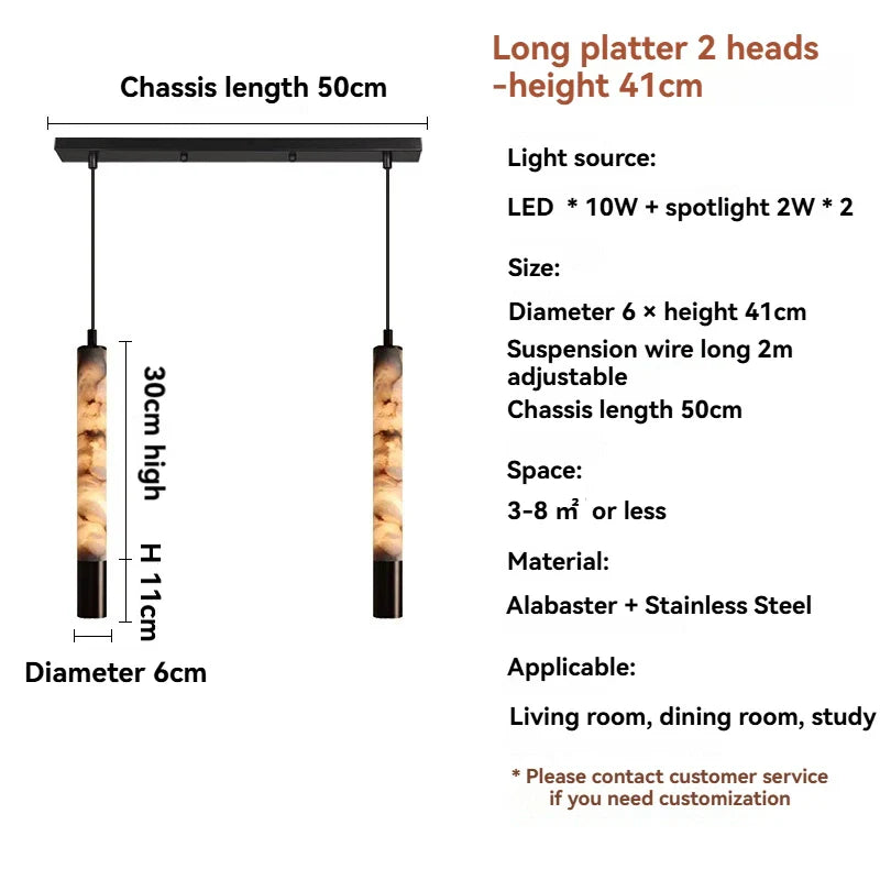 DecorBites™ Marble Pendant Light Bedroom