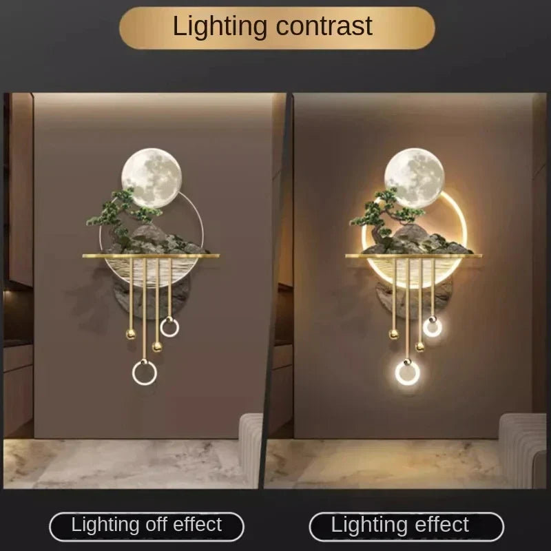 Dlight Decor 3D Wooden Landscape Wall Lamp