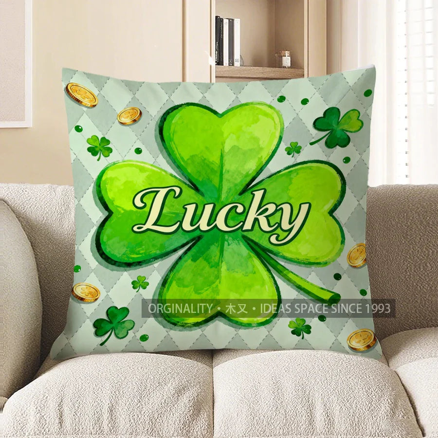 Four-Leaf Clover Cushion Cover Sofa