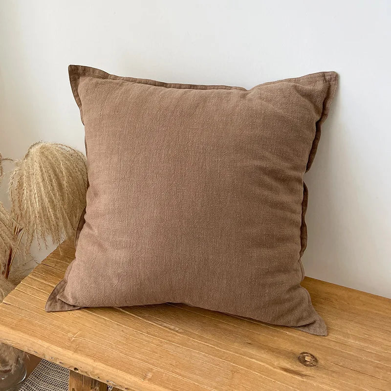 Ramie Pillow Case Solid Color