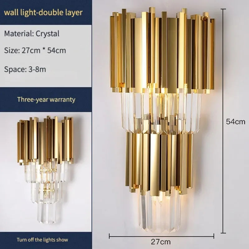 DecorBites™ Crystal Chandeliers Luxury LED Fixture