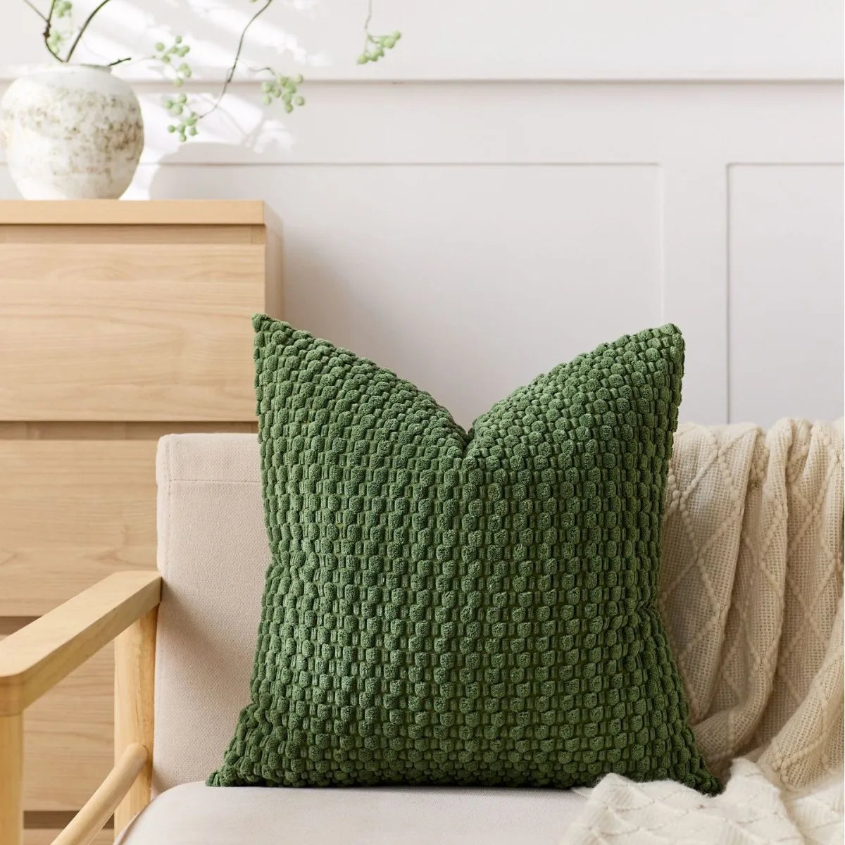 Fluffy Corduroy Pillowcase Home Decor