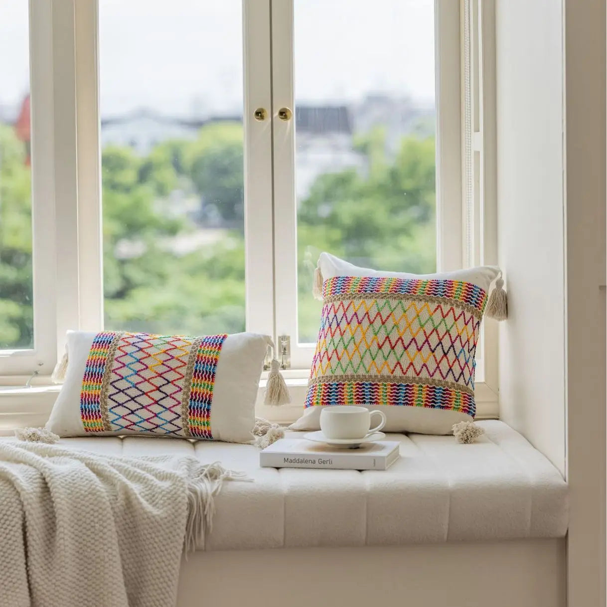 Boho Throw Pillow Cover Decorative