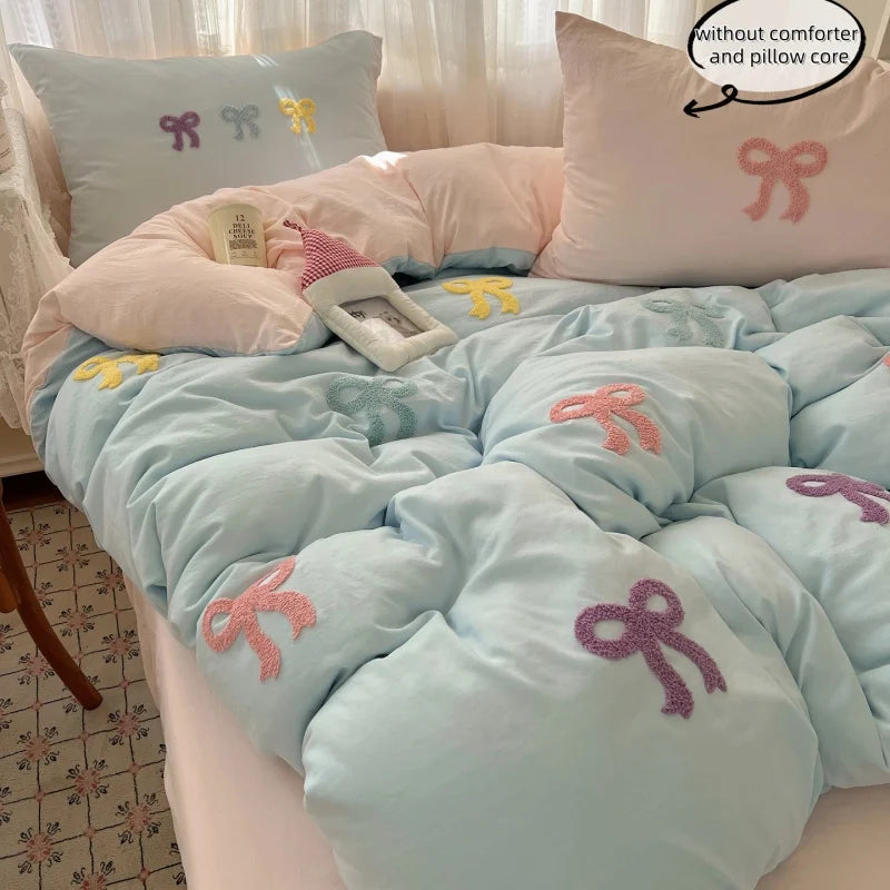 Sheet Set 3 Piece Embroidered Bedding