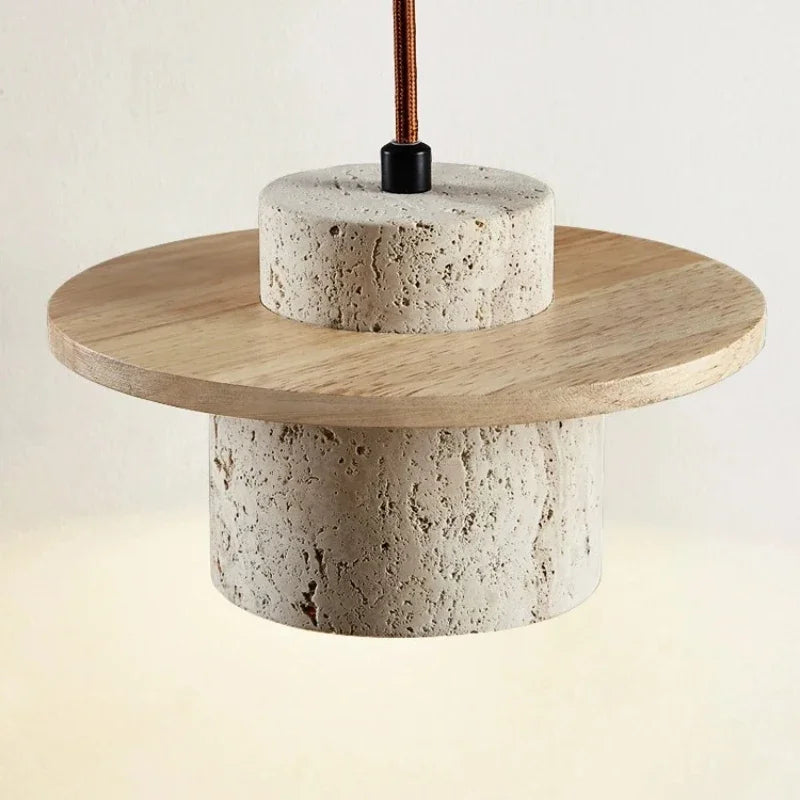 Chandelier Wood LED Bedroom Pendant