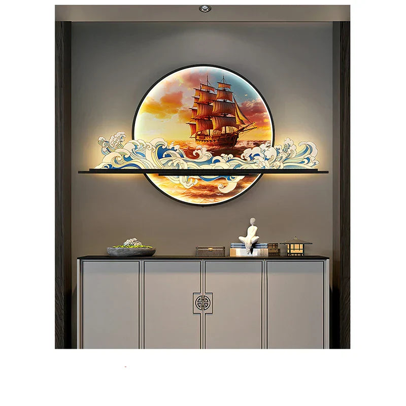 Dlight Decor Artistic Landscape Wall Glow Lamp