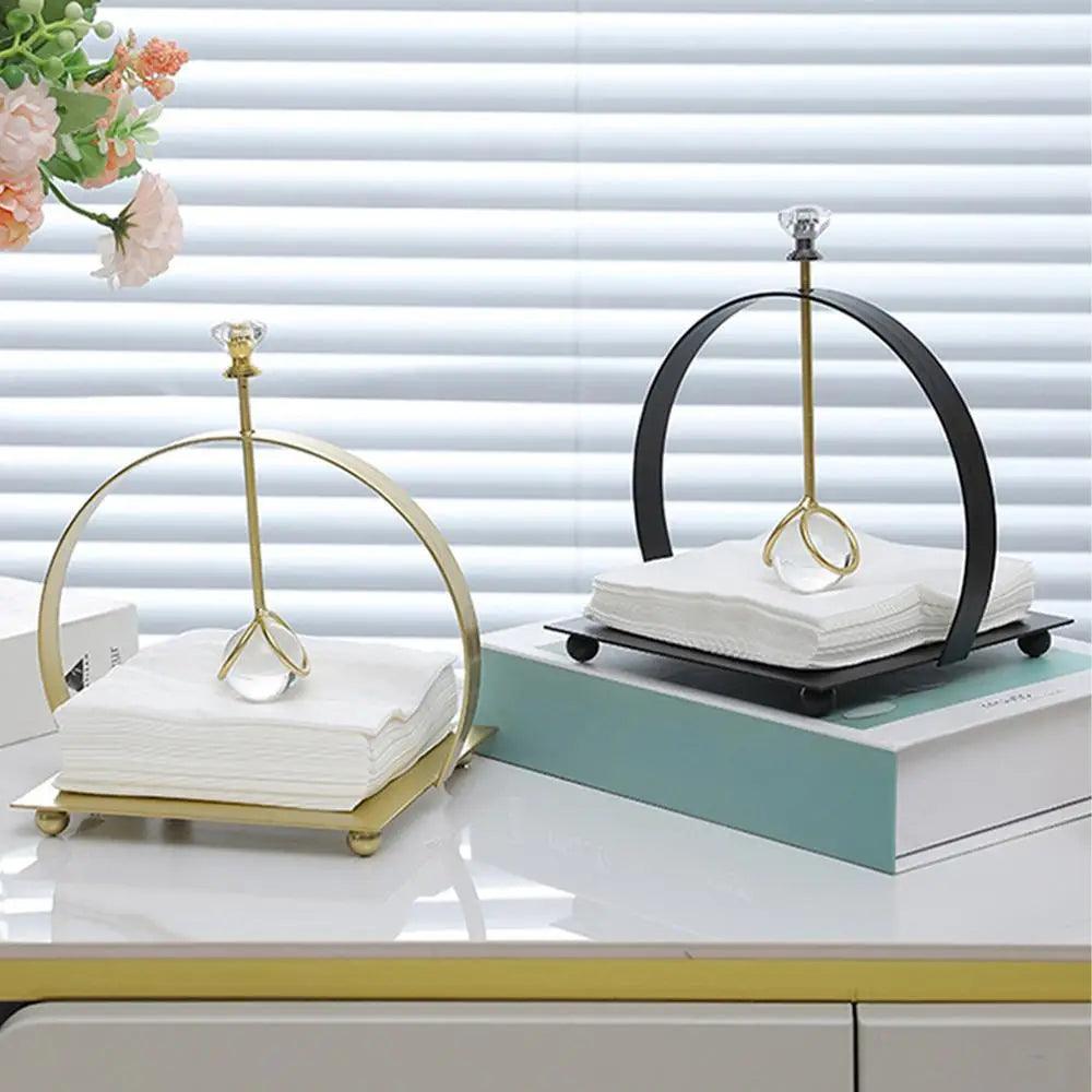 Decorative Stainless Steel Tissue Paper Holder - PRHOMZ