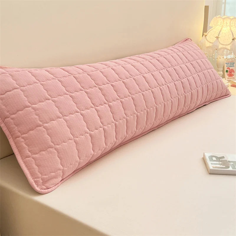 Solid-Color Long Decorative Pillowcase