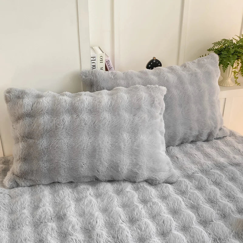 Fluffy Plush Pillowcase Winter Warm