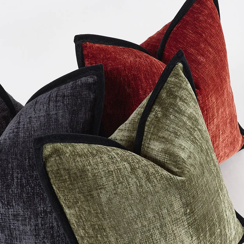 Thick Chenille Square Pillow Cover