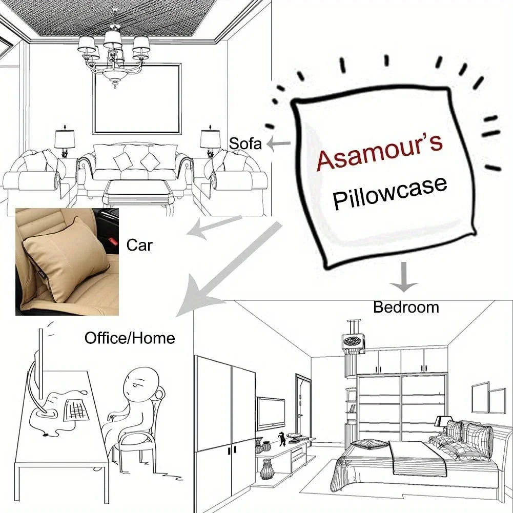 Love-themed Geometric Pillow Covers