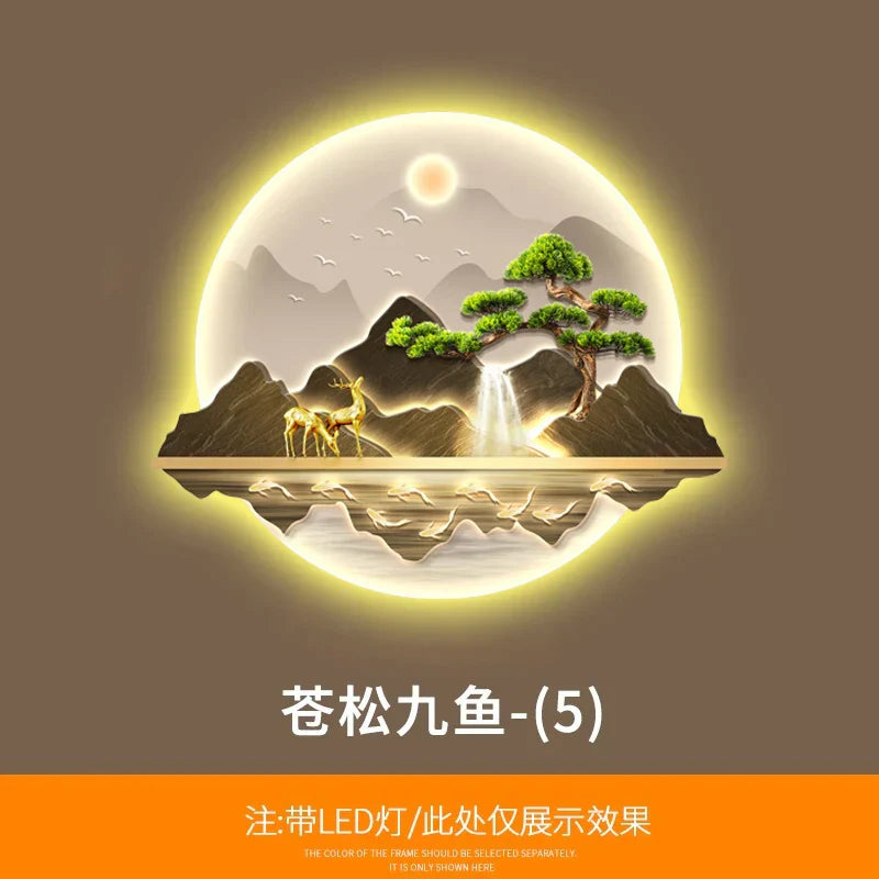 Dlight Decor Wealth Landscape Wall Lamp Mural