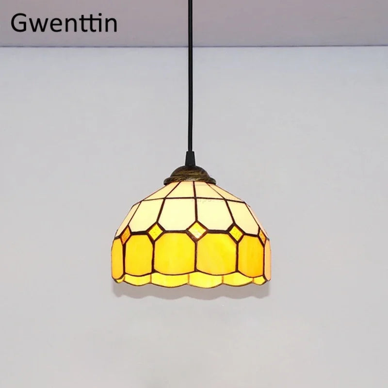 Stained Glass Pendant Lamp Fixture